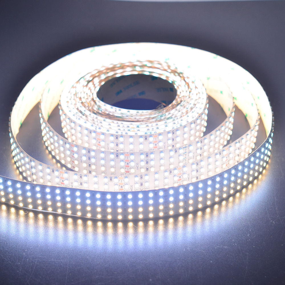 CCT White Light Adjustable 3528 Quad Row LED Strip 24V 3.28~16.4ft CCT White Light Adjustable 3528 Quad Row LED Strip 24V 3.28~16.4ft